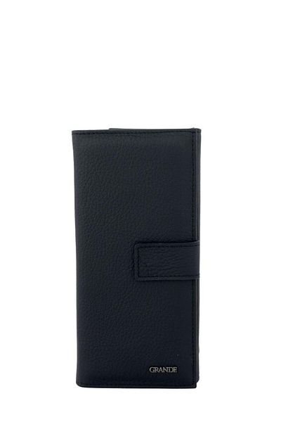 Grande Black Genuine Leather Women's Wallet - 2662