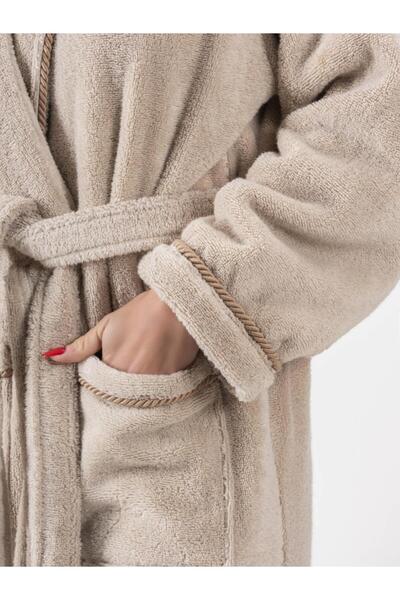 Ender Home Microcotton Shawl Bathrobe – 100% Cotton, Unisex