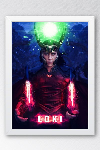 Saturn Pictură înrămată Loki - Pictură poster din seria Marvel