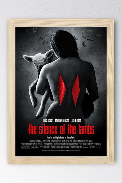 Saturn The Silence of the Lambs Framed Painting - Movie Poster Painting
