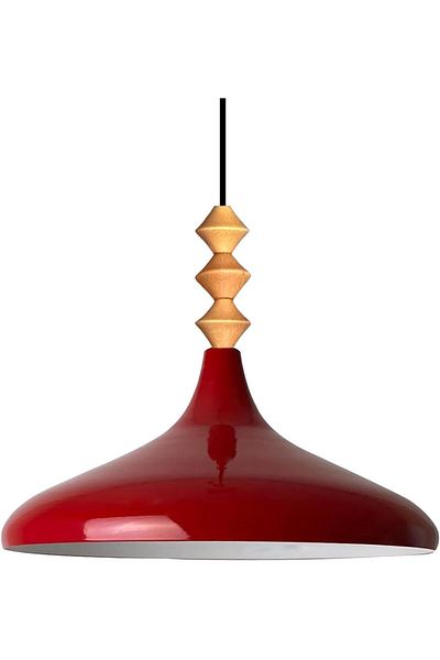 Bamyum Champion 35 cm Hängelampe Metall E27 Rot