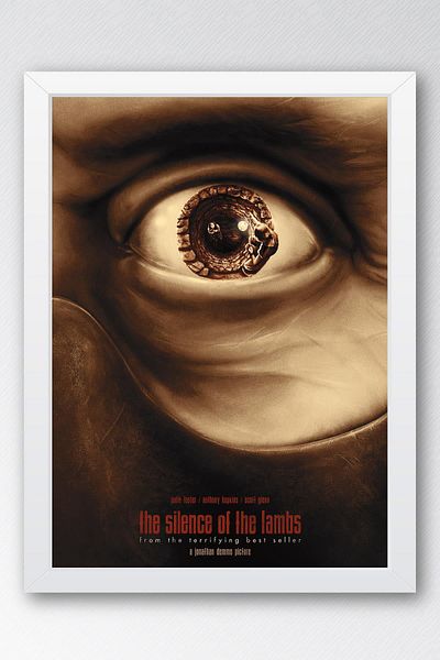 Saturn Silence of the Lambs Pictură înrămată - Pictură poster de film