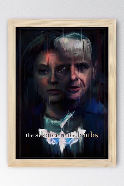 Saturn The Silence of the Lambs Framed Painting - Movie Poster Painting