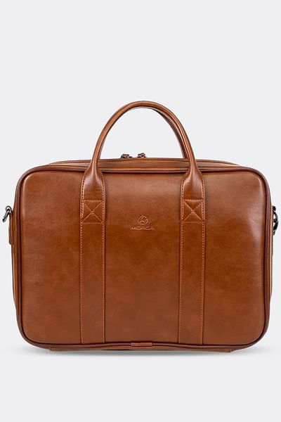 MORCA حقيبة كمبيوتر محمول مقاس 13 بوصة و14 بوصة باللون البني الداكن لجهاز Macbook Organizer