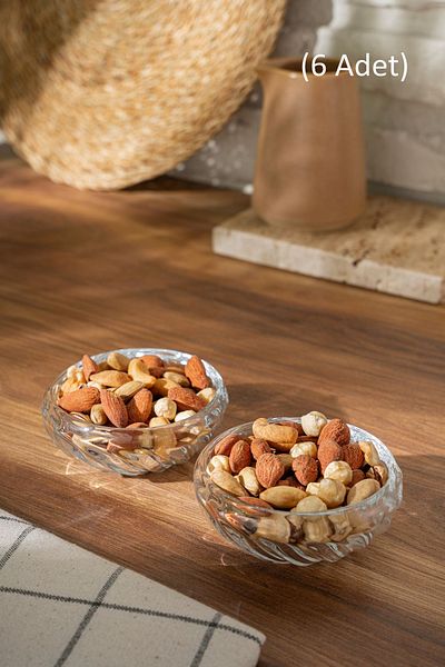 Queen’s Kitchen 6-Piece Round Glass Kayla Snack Bowl