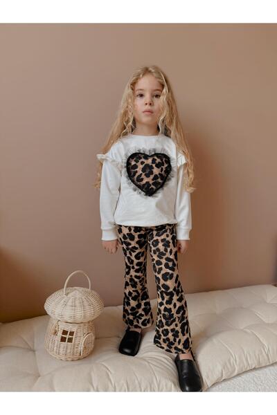 YİGİT BUTİK Yigit Boutique леопардовий леопардовий спандекс іспанська пака комплект дитячого нижнього одягу для дівчинки