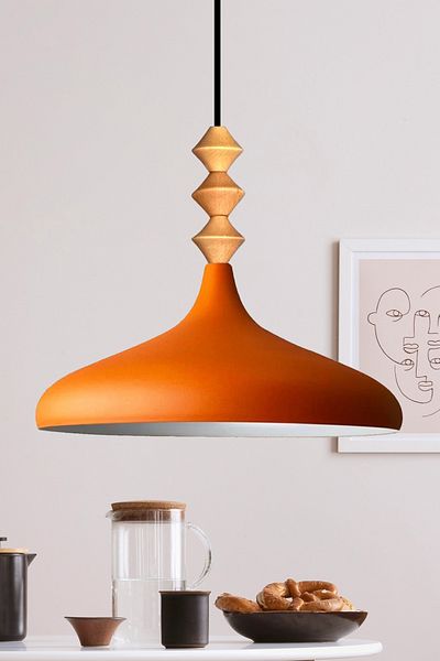 Bamyum Champion 35 cm Hängelampe Metall E27 Orange