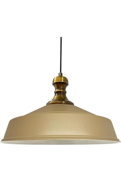Bamyum Asletl-Knob 40 cm Hängelampe Metall E27 Beige