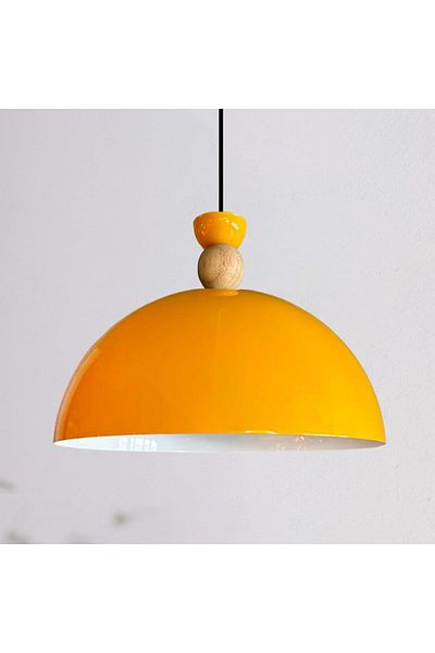 Bamyum Yimpi Küchenlampe Hängend Vintage Ø30 cm, Hängelampe Küche Gelb