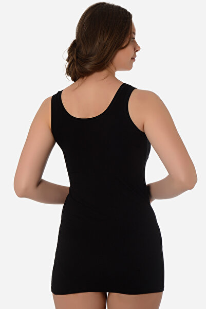 Almila 2026 Model Compact Cotton Elastane Long Women's Tank Top - Thick Strap