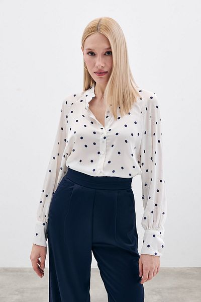 Sateen Πουκάμισο με γιακά Navy Blue Judge