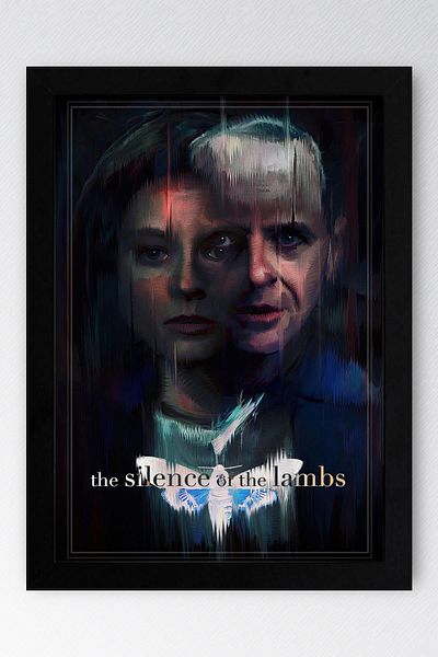 Saturn Silence of the Lambs Pictură înrămată - Pictură poster de film