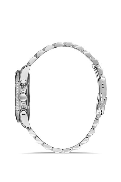 Navimarine Nm009-01 Multifunction Silver Color Steel Men's Wrist Watch