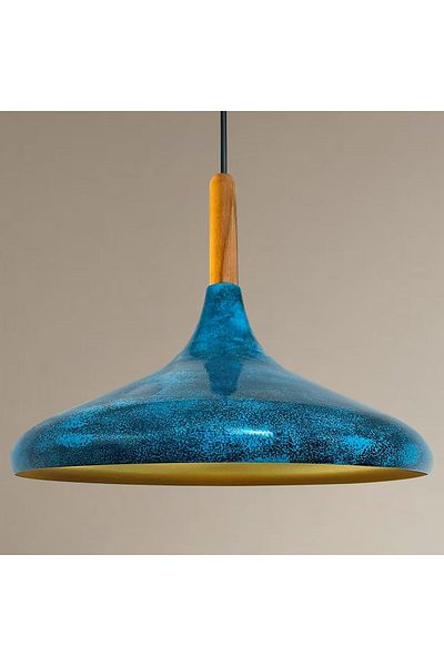 Bamyum Champion 35 cm Hängelampe Metall E27 Ocean