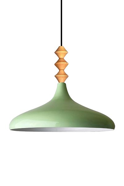 Bamyum Champion 35 cm Hängelampe Metall E27 Minzgrün