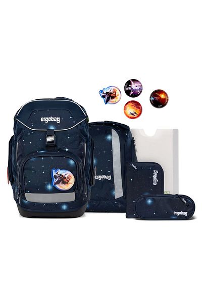 Ergobag Pack Schulranzen-Set 6tlg. inkl. Klettie-Set