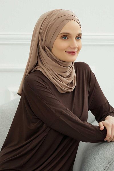 Aisha's Design شال قطني ممشط عملي برباط أمامي، cps-45، cps-45