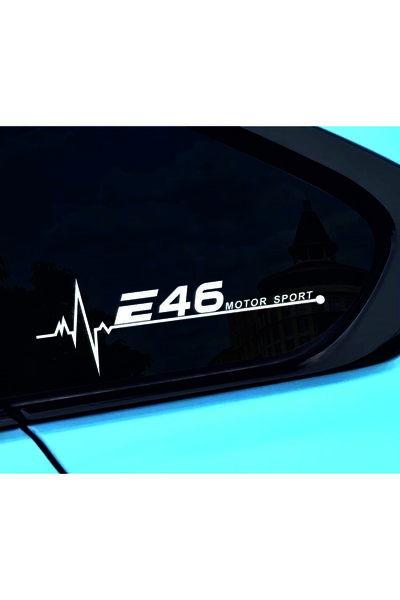 Birim Matbaa E46 Motor Sport Pulse Auto Sticker(30X11Cm)