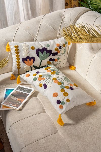 Bade Design 30X50 Punch Throw Pillow Pillow Case - Set of 2