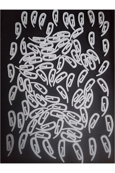 Konur Store 50 Pcs S Pleat Snail Curtain Hook & S Pleat Button