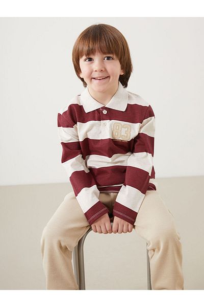 LC Waikiki Polo Neck Boys T-Shirts and Pants 2-Piece