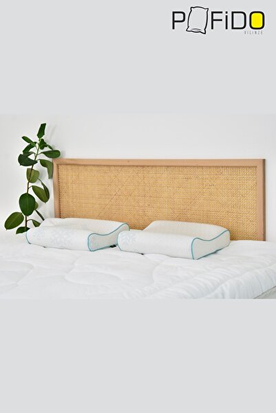 VİLİNZE Pofido Ice Sleep Pillow with Zipper Washable Visco Filling 900 Gr - 40X50 cm (2 Pcs)