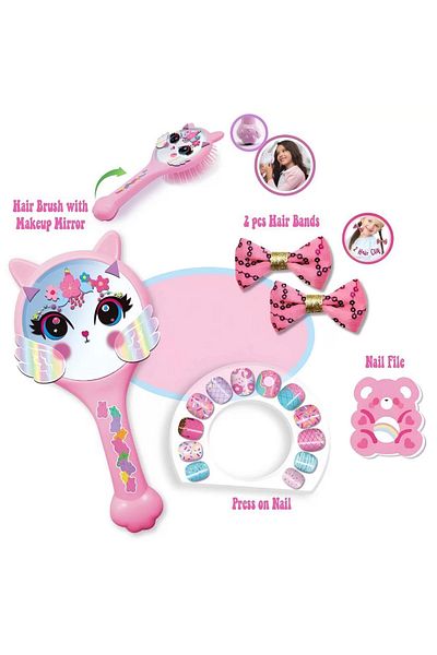 Tower Toys Cat Comb and Nail Set Colorful Fingernails for Little Princesses