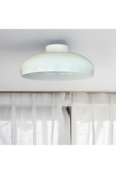 Bamyum Androa 40 cm Hängelampe Metall E27 Weiß