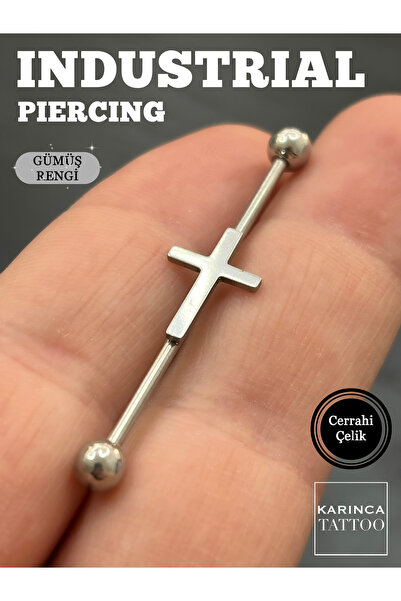 Karınca Piercing Haç Cross Kulak Industrial Köprü Piercing (karınca Tattoo)