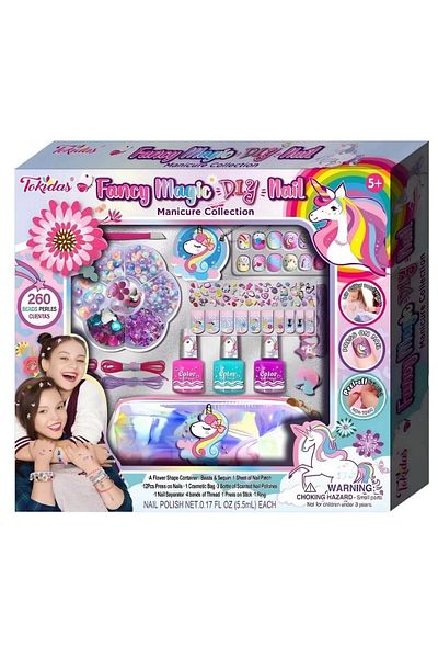 Tower Toys Manicure Kit Nail Polish Kit Colorful Fingernails for Little Princesses