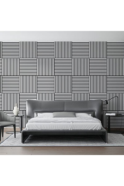 dekobase Beyaz 40x40cm Yeni Nesil Akustik Ahşap Duvar Paneli