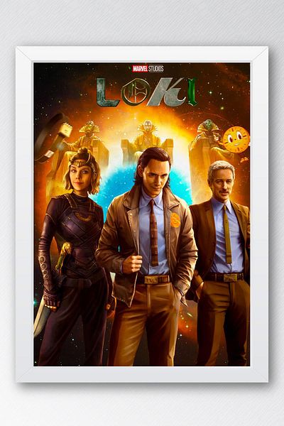 Saturn Pictură înrămată Loki - Pictură poster din seria Marvel