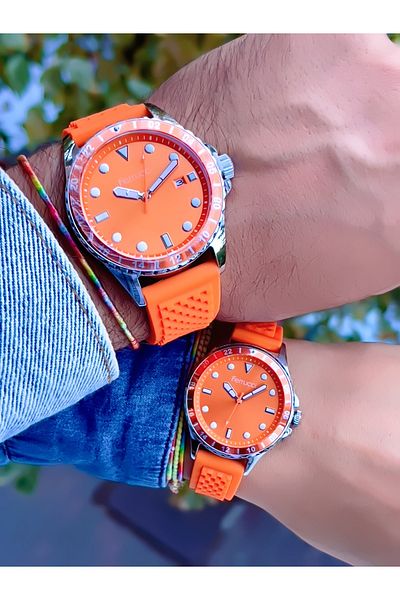 Ferrucci FERRUCCİ SILICONE CORD CALENDAR LOVER COUPLE WRISTWATCH+LUCK BRACELET WITH GIFT