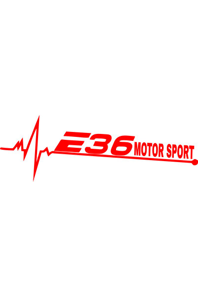 Birim Matbaa E36 Motor Sport Pulse Auto Sticker (30X11Cm)