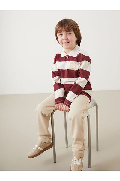 LC Waikiki Polo Neck Boys T-Shirts and Pants 2-Piece