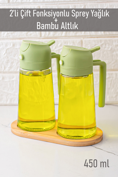 Porsima Alk-1900 Cam Sprey Şişe -yağdanlık Limon Sirke Sos Püskürtücü, Sızdır...