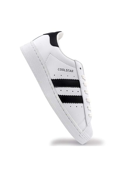 KCMN Kocamanlar Star Sneaker Orthopedic Sole Unisex Sports Shoes White-Black