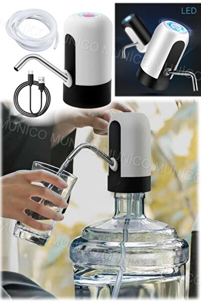 Munico USB Akıllı Taşınabilir Elektrikli Su Pompası Dispenseri Pompalama İçme...