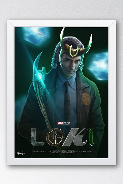 Saturn Pictură înrămată Loki - Pictură poster din seria Marvel