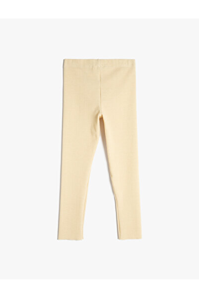 Koton Ecru-Leggings für Mädchen