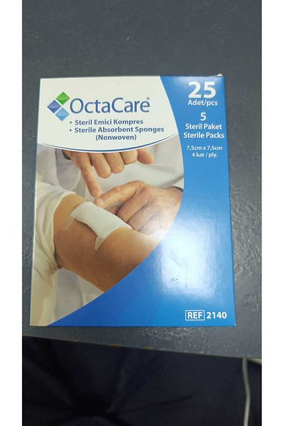Octacare C2140 Model - 7.5X7.5Cm 25Pcs Sterile Absorbent Compress