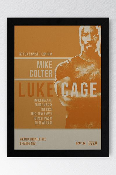 Saturn Pictură înrămată Luke Cage - Poster de desene animate Marvel
