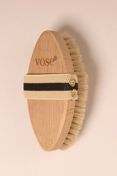Vose Set of 2 Natural Horsehair Cellulite (Lotus) + Face Brush