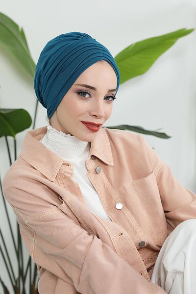Aisha's Design B-13 Model Pleated Combed Cotton Bonem