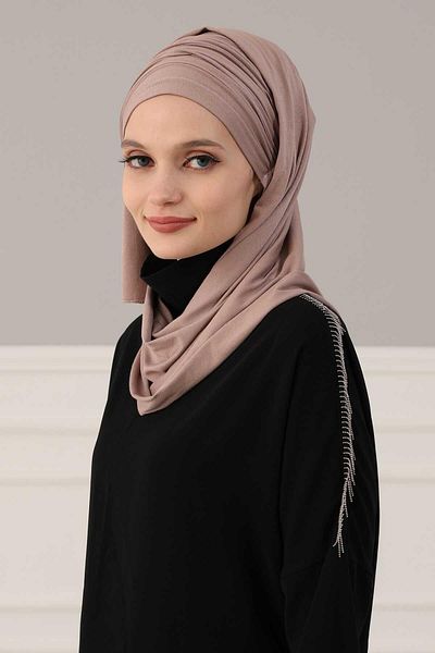 Aisha's Design شال قطني ممشط بونيلي - برباط، bt-1