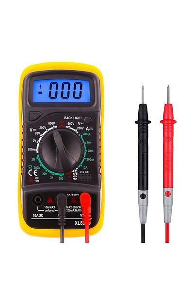 Alkatronik Xl830L Digital Multimeter Measure Tool Avometer Voltmeter Ammeter Voltage Current Resistance Transist Test