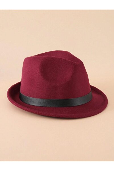 Külah Men's Banded Short Brim Fedora Hat