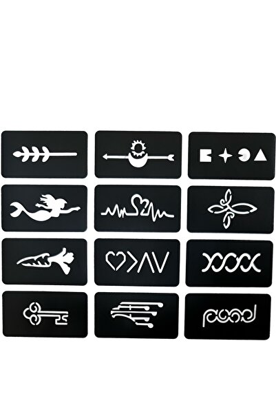 MAZEN Dövme Şablonu ( Kına, Sim veya Boya Şablonu)