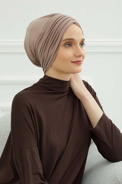 Aisha's Design موديل B-13 بونيم قطن ممشط مطوي