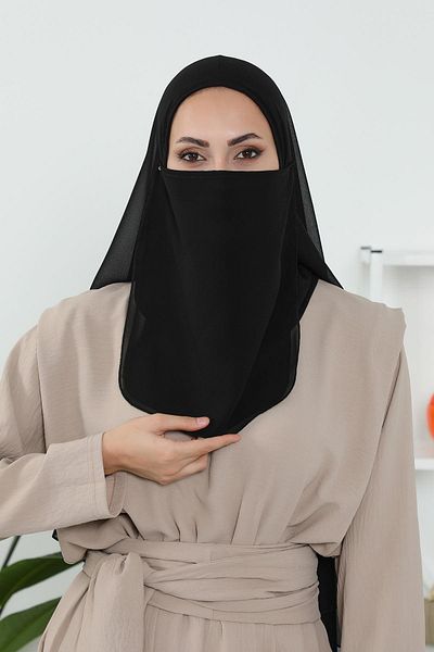Aisha's Design PC-1 نموذج شال شيفون مع الحجاب